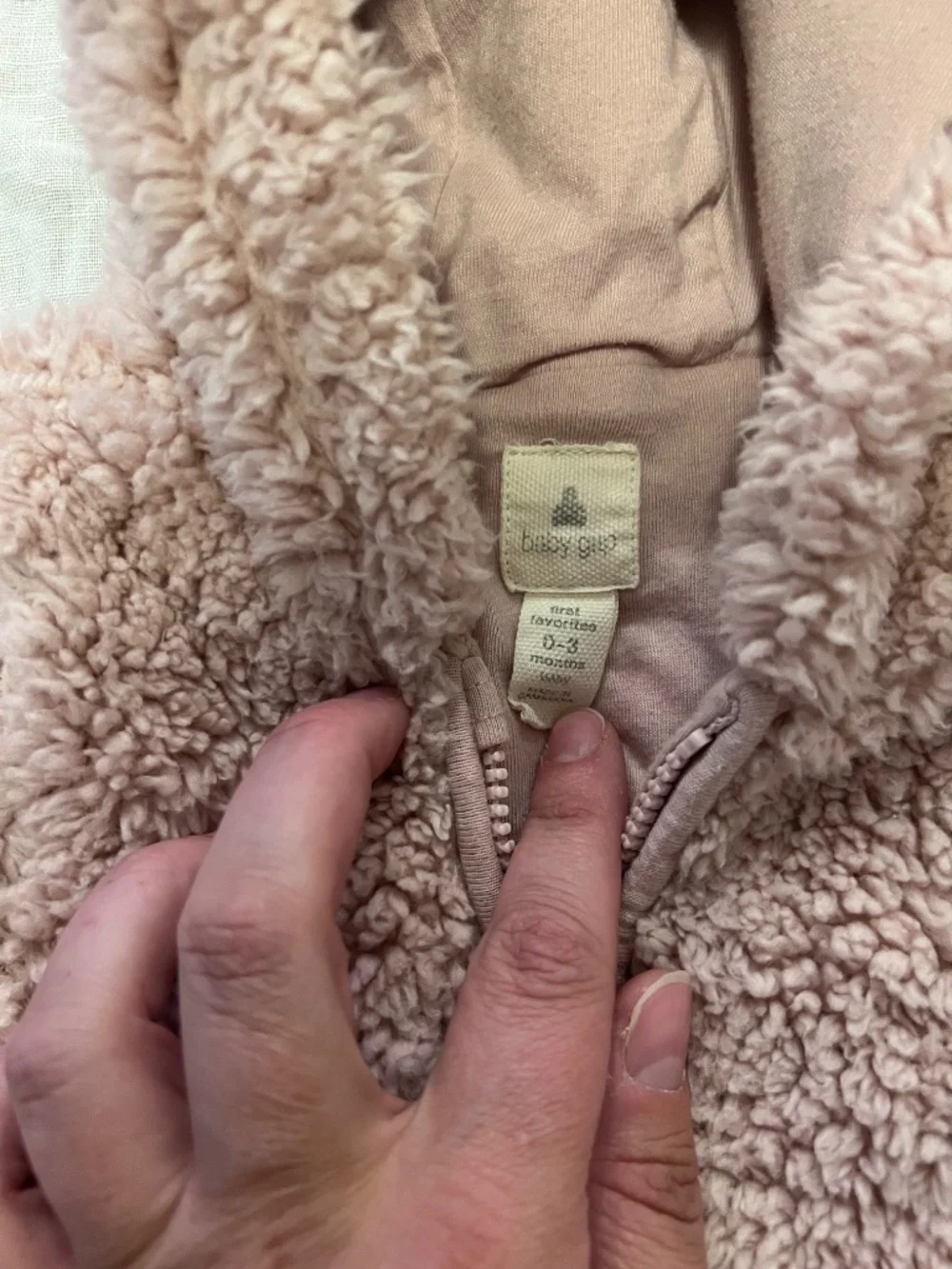 Pink Gap Bear Bunting for 0-3M